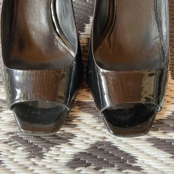 Miu Miu | Peep Toe Patent Heels - Picture 2 of 10